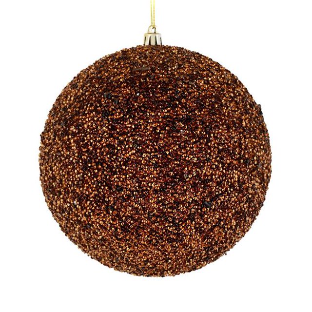 Vickerman N185976D Boule Perlée Moka de 8 Pouces avec Perçage 2 par Sac