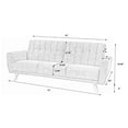 thumbnail image 2 of ViscoLogic MOCA Contemporary New Mid-Century Tufted Style Fabric Upholstered Modern Living Room Sofa, 2 of 4