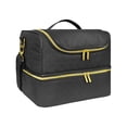 thumbnail image 3 of Bolsa de almacenamiento para esmalte de uñas, lámpara secadora de uñas, Estuche de transporte con capacidad para 60 botellas, Estuche de transporte de negro, 3 of 8