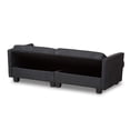 thumbnail image 3 of Baxton Studio Felicity Modern and Contemporary Fabric Upholstered Sleeper Sofa, Multiple Colors, 3 of 7