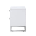 thumbnail image 6 of Posh Living Stefano 2-Drawer Nightstand with Metal Base in Dark Gray/Chrome, 6 of 8