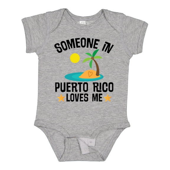 Inktastic Someone in Puerto Rico Loves Me Boys or Girls Baby Bodysuit