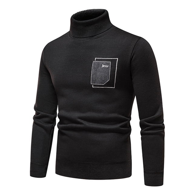 EGNMCR Pull Col Roulé pour Hommes, Nouveau Pull Chaud d'Hiver Couleur Unie Tricot Mode Pull Col Roulé Hommes Pull d'Hiver Nouveau Pull Chaud Couleur Unie Tricot Mode Pull Homme