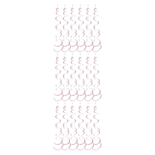 Guardoinrt 6pcs Hanging Garland Safe Ingredients Good Demonstrating Effect PVC Made Pink 3Set