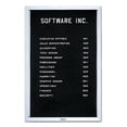 thumbnail image 1 of Deluxe Enclosed Black Felt Directory Board w Key (36 in. x 36 in.), 1 of 1