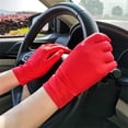 thumbnail image 2 of Huanledash 1 Pair Thin Stage Gloves Wear-resistant Summer Pure Color Cycling Gloves for Party, 2 of 8