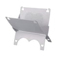 thumbnail image 3 of Escurridor de platos plegable, estante de almacenamiento de mesa, soporte de almacenamiento, organizadores de escritorio gris, 3 of 9