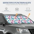 thumbnail image 4 of Balery Hawaiian Style Parasol para parabrisas de coche de 2 piezas | Parasol plegable para parabrisas delantero de coche para la mayoría de sedanes-Small, 4 of 6