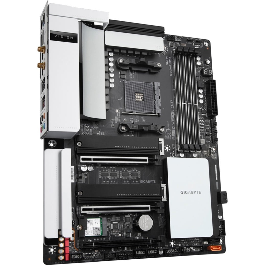 Gigabyte B550 VISION D-P Desktop Motherboard - AMD B550 Chipset