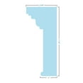 thumbnail image 6 of Ekena Millwork 125" Bottom Width x 129" Top Width x 7 1/4"H x 1"P, Craftsman Crosshead with Bottom Trim w/ Flat Keystone, 6 of 24