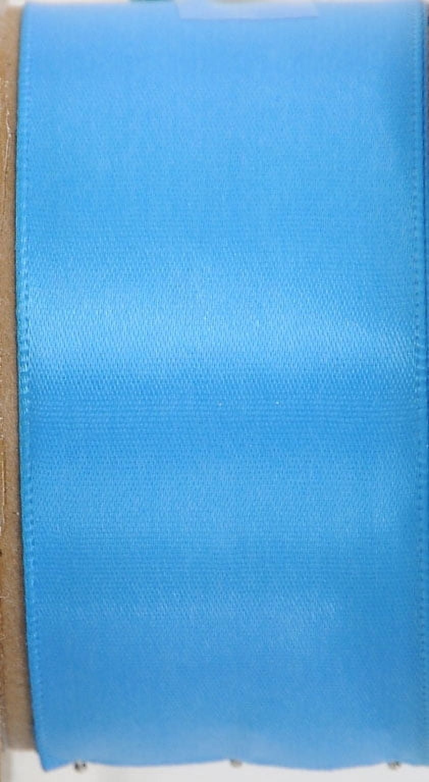 Offray Ribbon, Lagoon Blue 1 1/2 inch Single Face Satin Polyester Ribbon, 12 feet