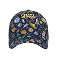 thumbnail image 2 of Naloa Original Classic Low Profile Hat Men Women Baseball Cap Dad Hat Adjustable Unconstructed Colorful Space Print Cap, 2 of 9