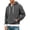 Gray, variant on Hvogkswy Quarter Zip Hoodies for Men Solid Color Waffle Long Sleeve Hooded Sweatshirt Fall Outdoor Hiking Casaul Pullover Sweatshirts