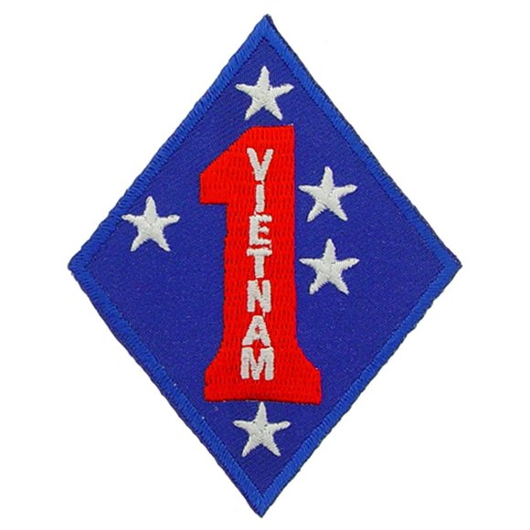 EagleEmblems PM0565 Patch-Vietnam,USMC,1ST DV (3'')