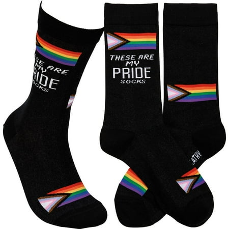 

Primitives by Kathy These Are My Pride Socks | Funny Novelty Socks with Cool Design | Bold/Crazy/Unique Dress Socks