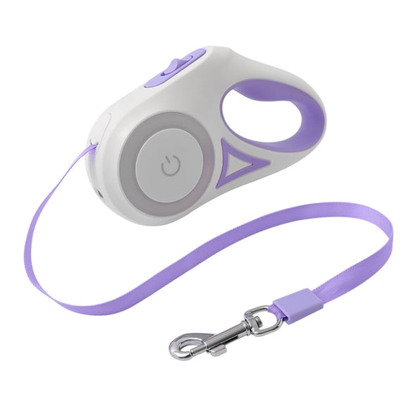 Laisse Rétractable pour Chien, Laisse de Marche pour Chiens Moyens Ou Chats avec Lampe de Poche DEL et Port de Chargement, Marche pour Animal avec Lumière Tactile RVB