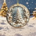 thumbnail image 4 of Adorno navideño de acrílico | Colgante para árbol de Navidad | Decoración festiva para coronas y guirnaldas | Diseño plano resistente a roturas | Decoración navideña para el hogar, 4 of 6