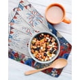thumbnail image 3 of Independence Day Gnomes Kitchen Dish Towels for Drying Dishes Set of 3, Red Blue Floral Gray Wood Waffle Weave Microfiber Hand Tea Bathroom Towels Quick Dry & Absorbent Towel 12x12, 3 of 7