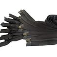 thumbnail image 2 of #3 Coil Separating Black YKK Zippers for Sewing Craft & Apparel - Color Black - Made in The United States (12 Zippers Per Pack) (14" Inches), 2 of 2