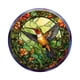 thumbnail image 2 of Calcomanía para ventana, pegatina de colibrí para vidrio, redonda, decoración del hogar, PVC, decoración de pared teñida Estilo D, 2 of 9