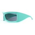 thumbnail image 3 of Runway XXL Oversized Wrap Around Exaggerated Sport Sunglasses Teal - Black, 3 of 4