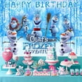 thumbnail image 3 of Olaf Backdrop Banner Frozen Party Supplies Poster Birthday Decorations Background for Photography Taspestry, 3 of 6