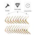 thumbnail image 1 of CHICHUMID 20 Pcs Corner Brace L Bracket Golden Iron for DIY Enthusiasts Strong and Stable Connection, 1 of 4