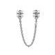 thumbnail image 1 of Abalorio Brillante De plata de ley 925 para mujer, cadena de seguridad con forma de corona O árbol, compatible con pulsera Pandora Original, regalo de joyería artesanal, novedad, 1 of 4