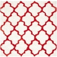 thumbnail image 6 of SAFAVIEH Barcelona Shag Mira Geometric Area Rug, Ivory/Rust, 3' x 5', 6 of 8