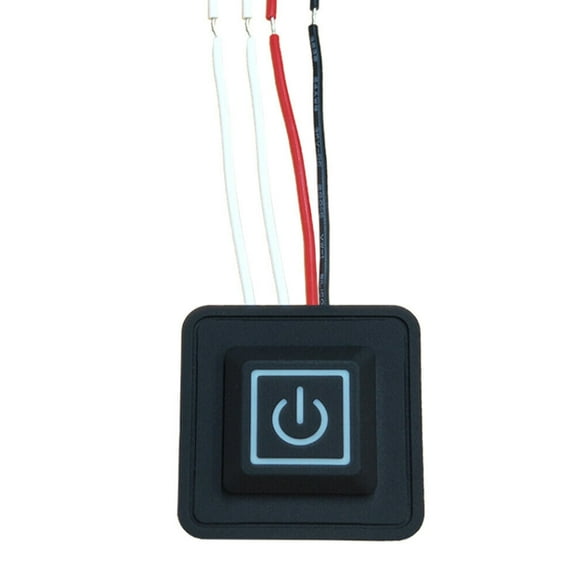 1PCS 3.7-12V DIY Temperature Controller, Temperature Control Switch Rheostat Silicone Button Switch,Electric Heated Garment Temperature Control Waterproof Switch