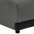 thumbnail image 3 of Low Profile Fabric Upholstered Armless Chair with Reversible Back, Gray, 3 of 3