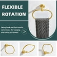 thumbnail image 5 of ABPETE Brushed Gold Towel Ring, SUS 304 Stainless Steel Hand Towel Holder for Bathroom Wall Mount, Oval Shape, 5 of 9