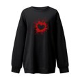 thumbnail image 3 of 2023 Chandail en Molleton de Mode pour Femmes 50 % de Rabais Liquidation Mode Automne Imprimé Ample Manches Longues Blouse Col Rond Chandail Décontracté, 3 of 3