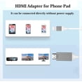 thumbnail image 2 of [Apple MFi Certified] Lightning to Adapter for Phone to TV,Compatible with iPhone,iPad, Sync Screen Connector Directly Connect on HDTV/Monitor/P, 2 of 5