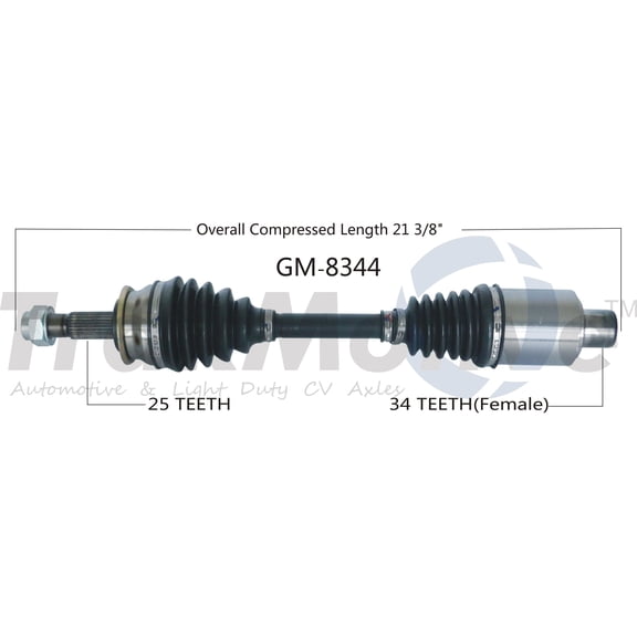 CV Axle Shaft Fits select: 2012-2018 CHEVROLET SONIC