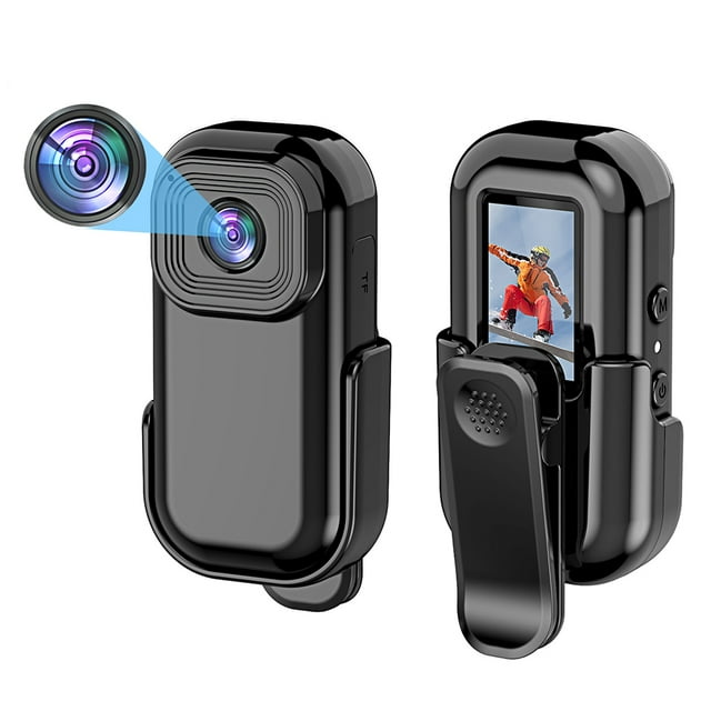 Mini Cámara HD 1080P Hugtrwg Con Pantalla Acción Clip Trasero Grabadora Ciclismo Portátil
