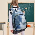 thumbnail image 7 of FORMRS Unisex School Backpack 17" Student Travel Bag with Laptop Compartment, Plants and River, 7 of 7