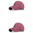 thumbnail image 4 of Gorra de béisbol Minnieouse para mujer con cola de caballo color Vino rojo 2piezas, 4 of 6