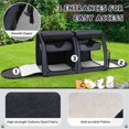 thumbnail image 2 of Demi Bonn 40” Soft-Sided Portable Dual Compartment Pet Carrier, Cat Carrier Condo with 2 Removable Hammocks, Black, 2 of 8