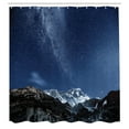 thumbnail image 3 of Ambesonne Nebula Shower Curtain, Starry Blue Night Cosmos, 69"Wx70"L, Blue Grey, 3 of 5