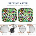 thumbnail image 6 of Disketp 2 Piece Colorful Tie Dye Stained Glass Pattern Windshield Sunshades,Folding Windshield Sun Shade For Car Suv Trucks Sedan,Blocks Uv Rays Sun Visor Protector-Large, 6 of 7