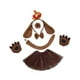 thumbnail image 1 of Conjunto de disfraz de perro para festival, regalos unisex, decoración de fiesta, conjunto de sombreros para perro para niños Hueso marrón, 1 of 9