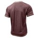 thumbnail image 4 of Camisa de Manga Corta de los Hombres con Botón de Manga Raglan Bolsillo Cuello de Vuelta, Blusa Sólida Casual, 4 of 6