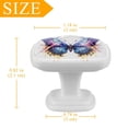 thumbnail image 4 of HemaKayy 12 Pack 1.18" Decorative Cabinet Knobs - Upgrade Your Handles - Durable & Stylish - Easy to Install - Elevate Your Home Kitchen Bedroom Furniture Decor - Painted Colorful Butterfly, 4 of 6