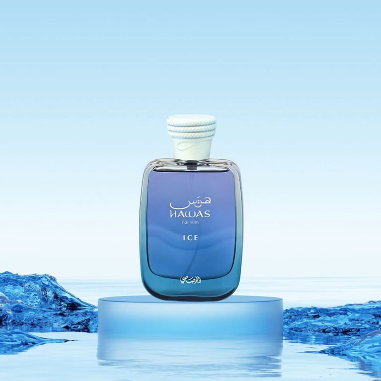 Hawas Ice for Him & Hawas Fire Eau de Parfum Sprays 100ml (3.4 oz
