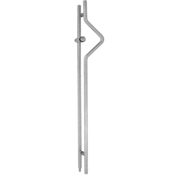 CRL LLP055TRBS Brushed Stainless Right Hand 55" Locking Ladder Pull