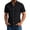 Black, variant on WIZUTIZ Men's Casual Button Up Shirt Solid Color Short Sleeve Lapel Polyester Spandex Stretch Business Summer Top for Office Daily Outdoor Wear Mens Fashion
