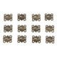 thumbnail image 5 of 2- 12 de joyería Caja de regalo Puerta Ventana Gabinete Bronce 2 piezas Sunnimix Minibisagras, 5 of 8