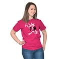 thumbnail image 4 of Fight For It Breast Cancer Aware Pink Women's Plus Size Graphic Tee Brisco Brands 3X, 4 of 5