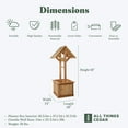 thumbnail image 3 of All Things Cedar 5-Ft Outdoor Wishing Well Planter Box for Flowers and Plants, 3 of 8